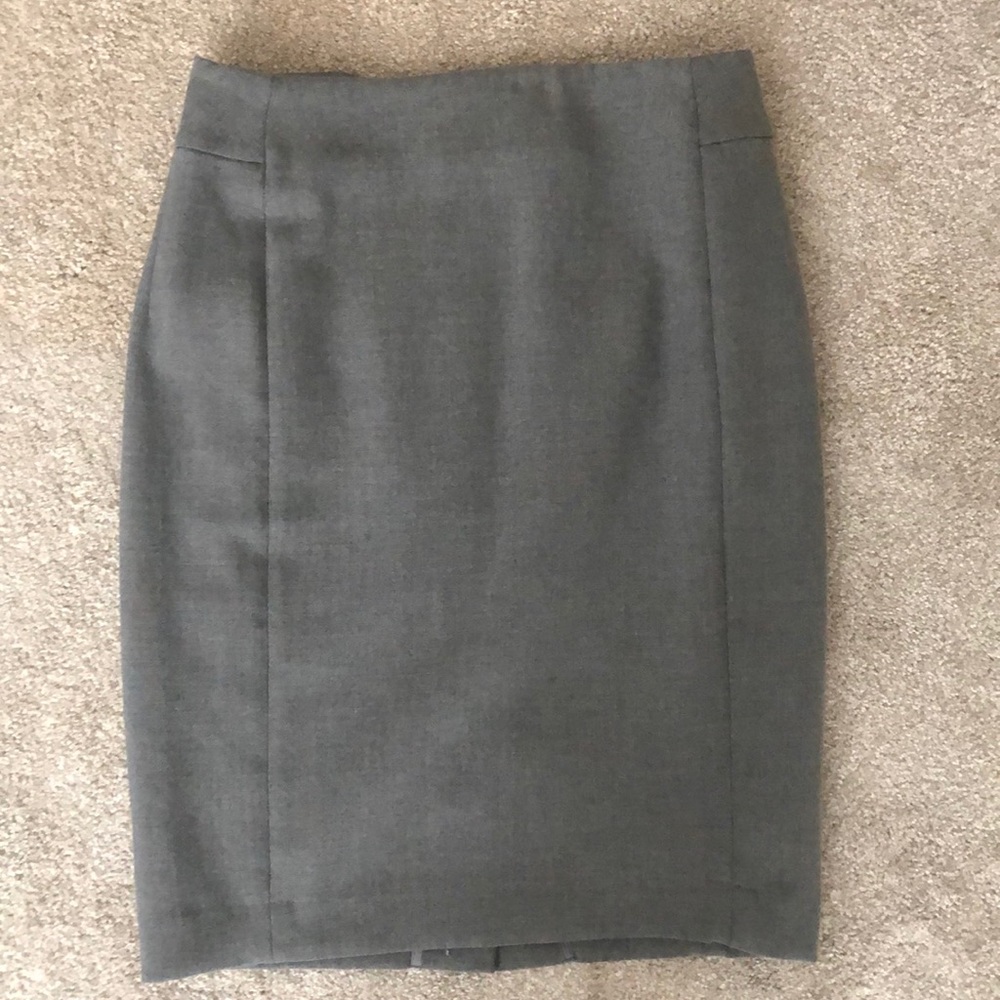 LOFT Gray Pencil Skirt
